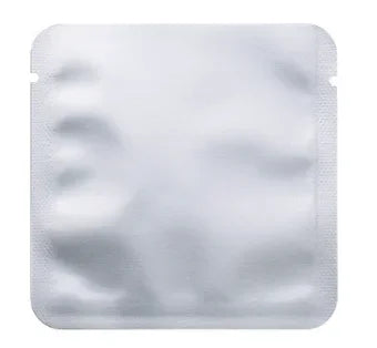 100PCS Aluminum Foil Matte Mylar Packaging Bags Water Proof  Tear Notch Round Corner Bag Flat Heat Sealing Storage Pouches