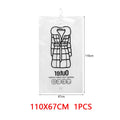 Vacuum Hanging Storage Bags Space Saving Clothes Compression Vacuum Covers Reusable Closet Vacuum Storage Bag Clothes For Down